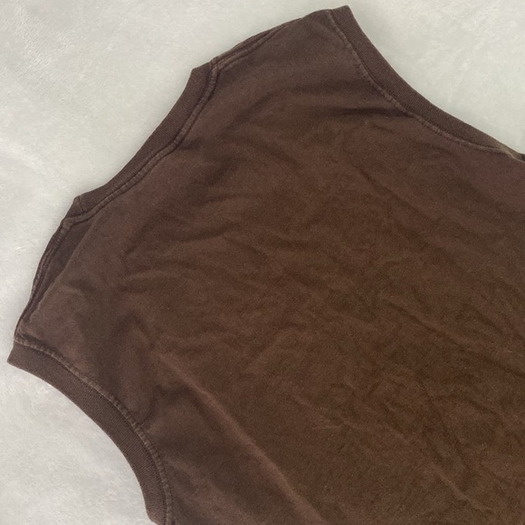 Brown muscle shirt / wide-shoulder tank top - Picture 11 of 16